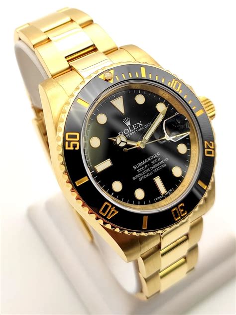 submariner rolex yellow gold|pre owned Rolex Submariner uk.